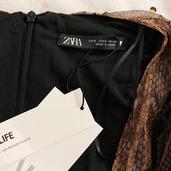 Zara Drapped Tull Dress - Picture 6 of 6